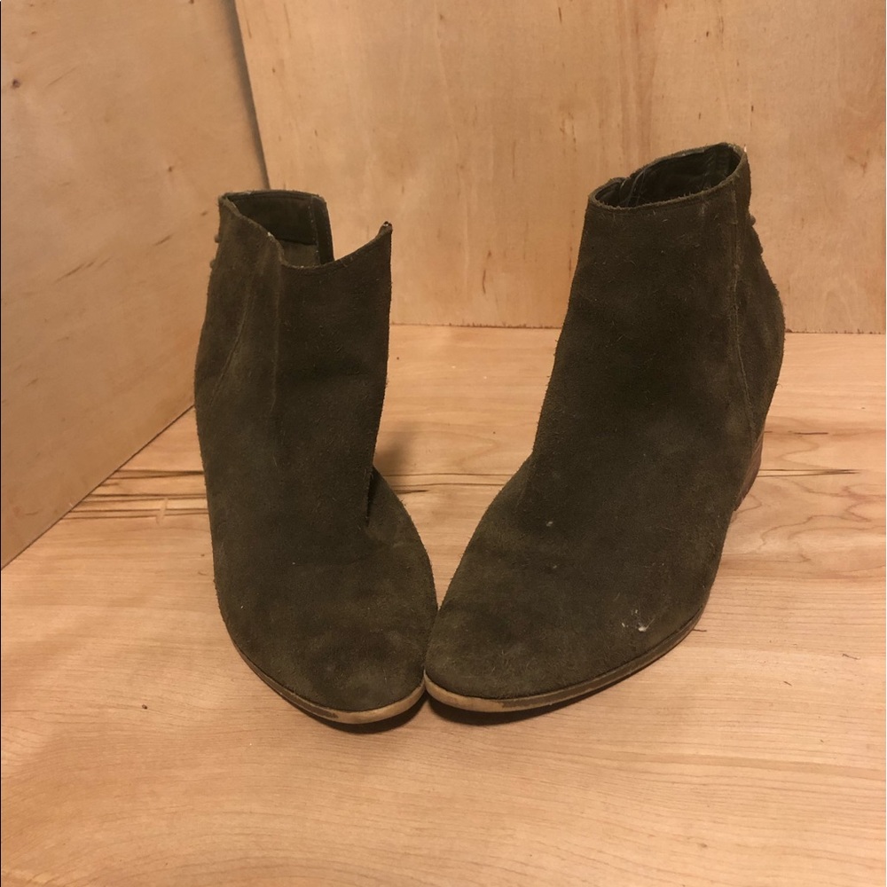 ALDO olive green booties
